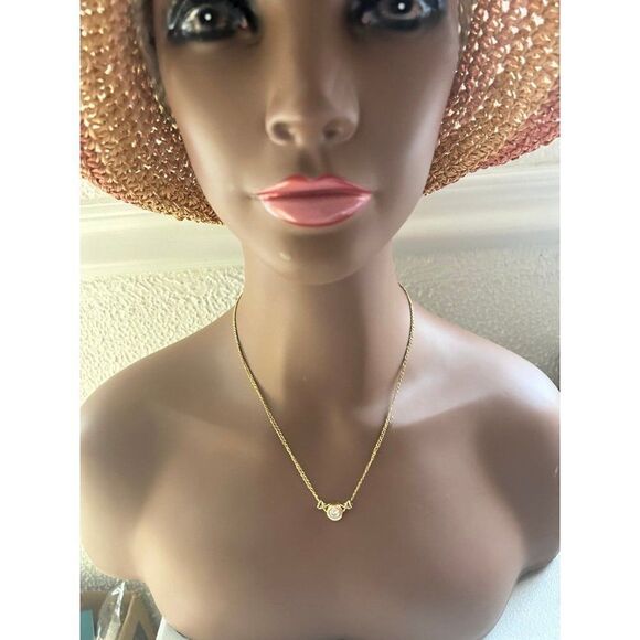 14k Cz Pendant on 10k Gold Chain - Picture 10 of 11